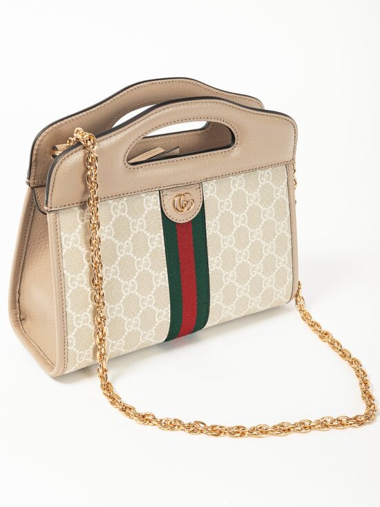 Gucci Small Ophidia Neutrals GG Supreme Canvas Tote Bag - Picture 8 of 15